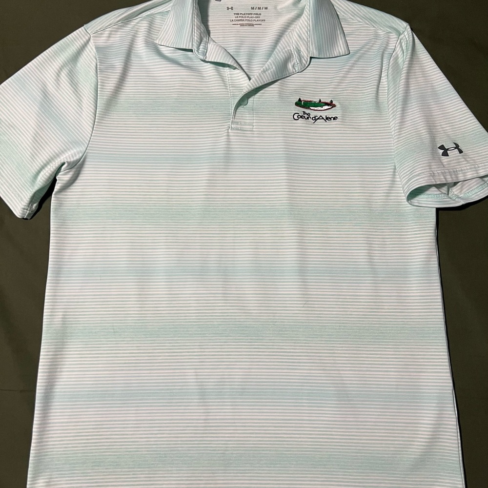 Under Armour Striped Coeur d’Alene Resort Polo Shirt